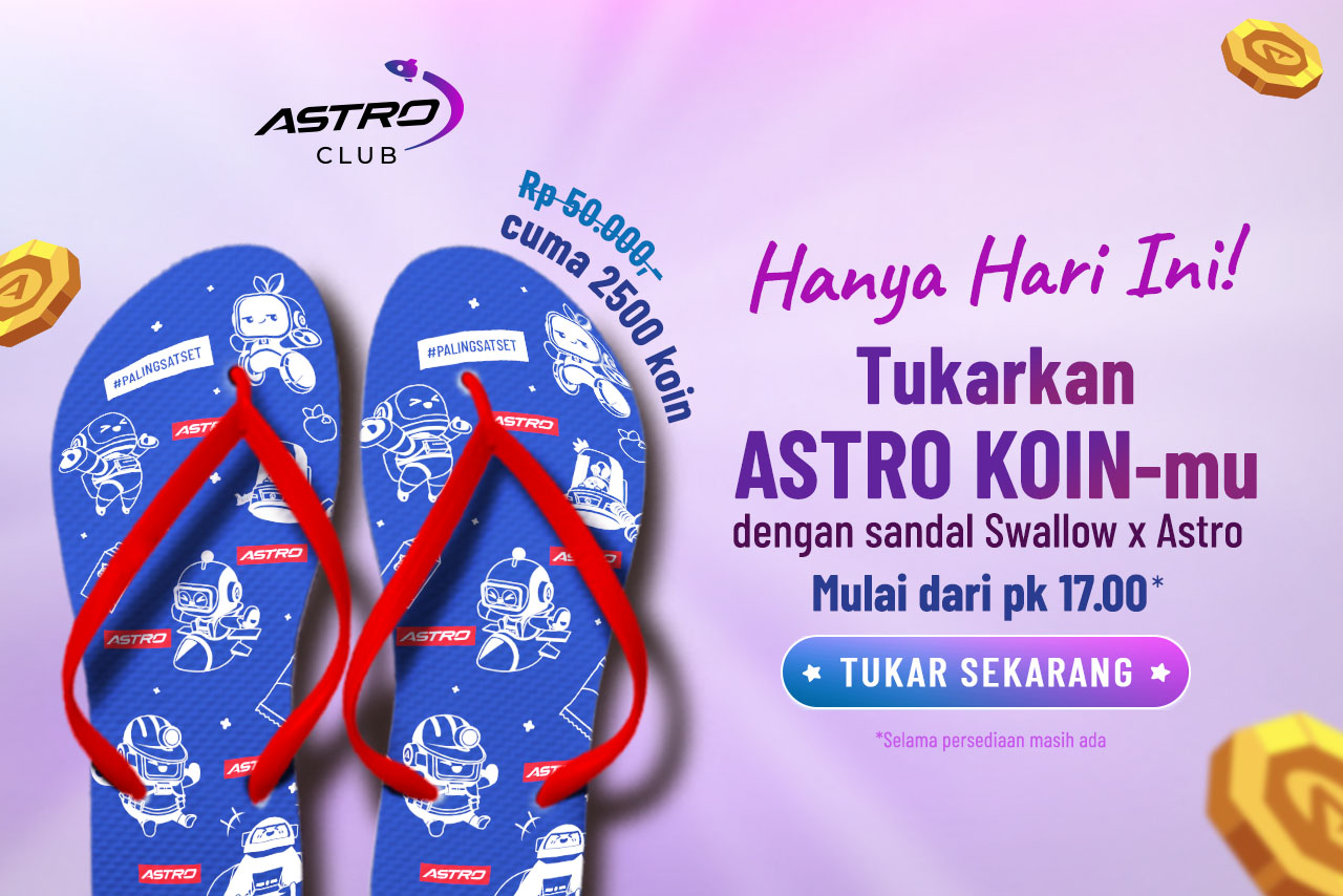 Astro Club Flash Sale, Dapatkan Gratis Produk Spesial Swallow x Astro dengan Menukarkan Koin Astro Anda