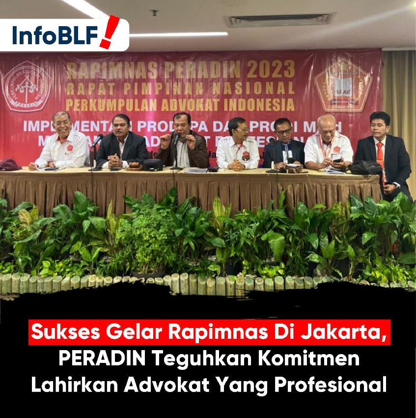 RAPIMNAS Perkumpulan Advokat Indonesia (PERADIN) 2023 Dorongan segera implementasi Prodi-PA dan Prodi M.AD.