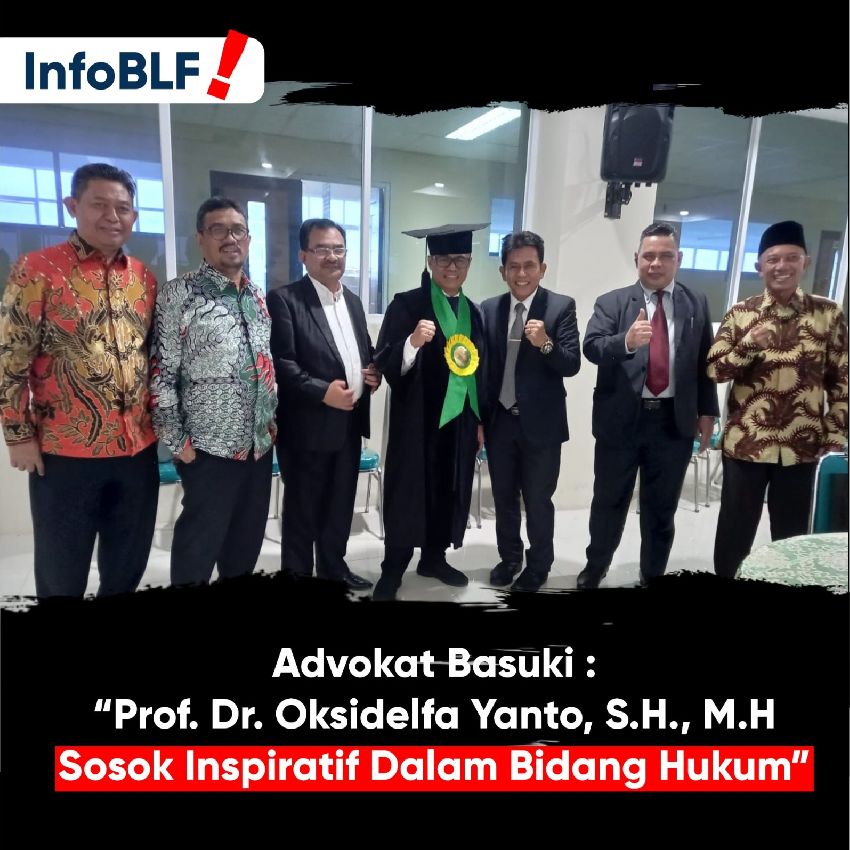 Advokat Basuki, SH., MM., MH.  Hadiri Prosesi Prof. Dr. Oksidelfa Yanto, SH., MH.  Sebagai Guru Besar Universitas Pamulang.
